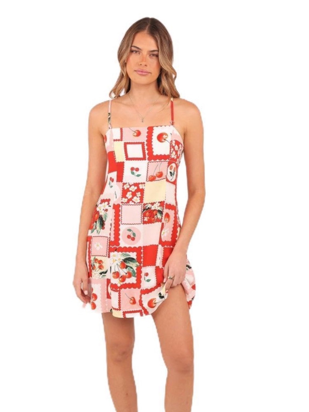 NWT Petal & Pup Loredana Mini Dress - Cherry